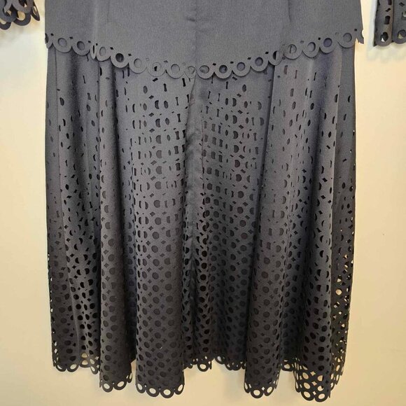 Banana Republic Limited Edition Off Shoulder Eyelet Dress Mink Grey - Picture 8 of 15